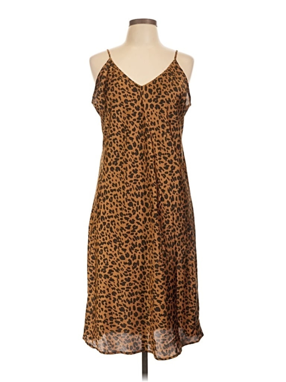 A New Day Leopard Print Slip Dress - Brown - Picture 2 of 7